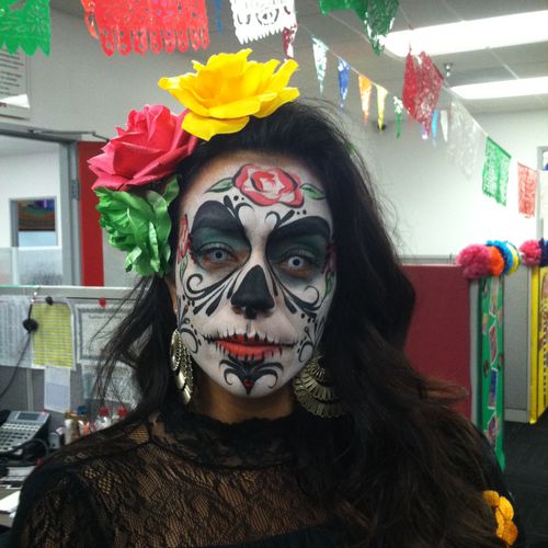 My creation from a Day of The Dead office party in