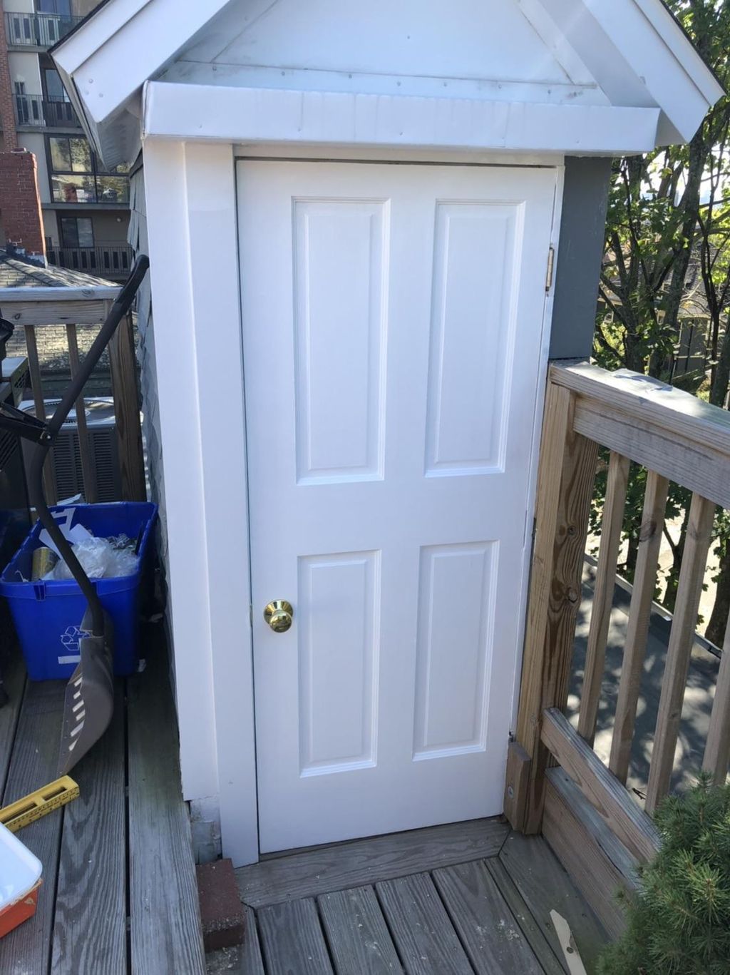 New custom door replace