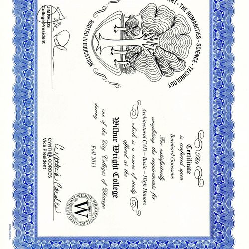Wilbur Wright College - AutoCAD Certificate