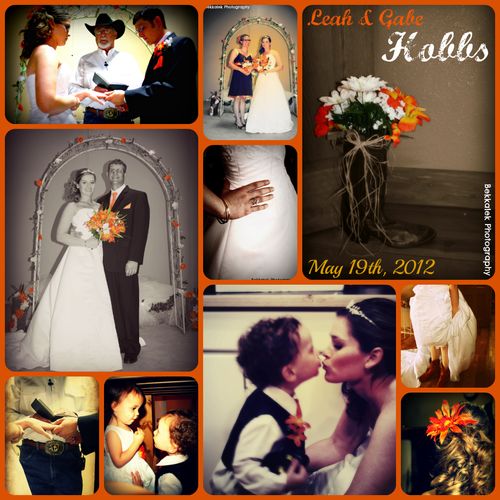 Hobbs Wedding Collage by Bekkalek Photography