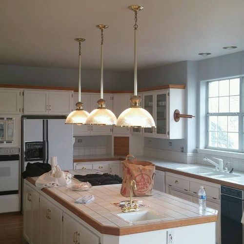 Interior painting of farmhouse kitchen by DF Paint