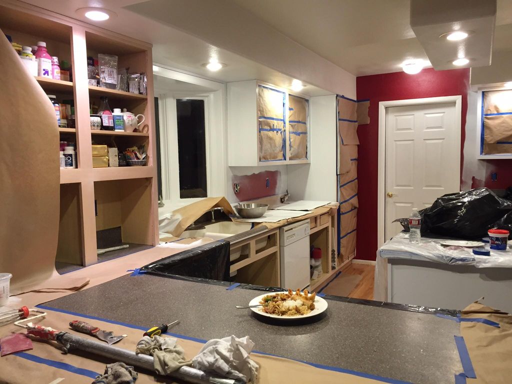 Complete kitchen makeover. Owner wanted a change f