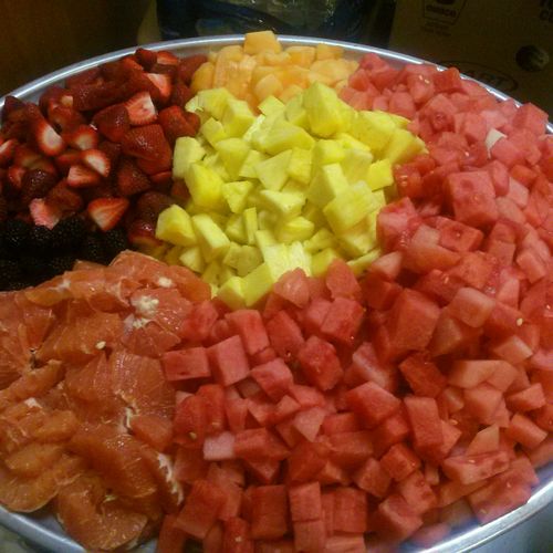 Diced Fruit is always fun for younger guests!