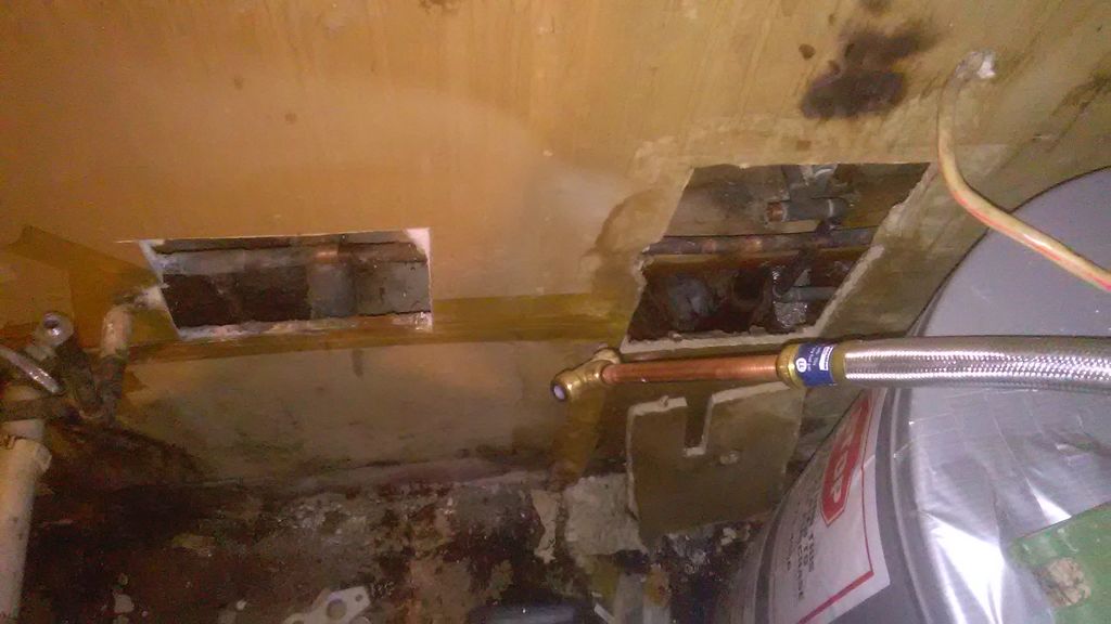 Hot water heater install customer started and requ