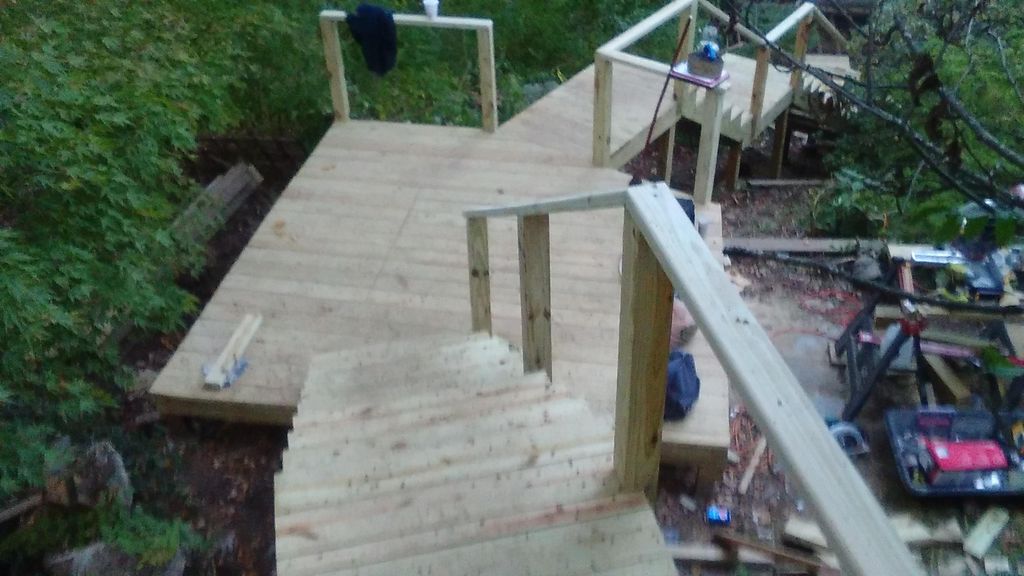 (mid job photos) one of many beautiful decks and s
