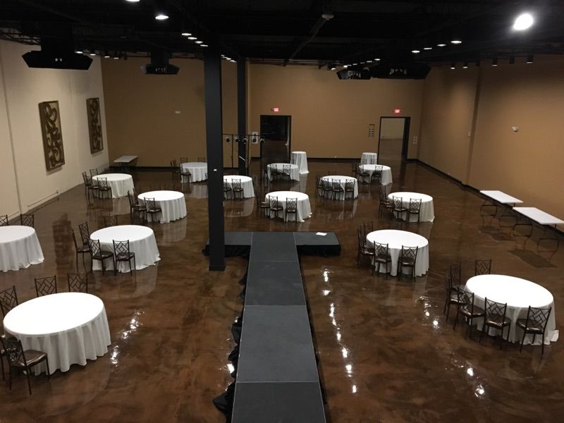 15,000 sq ft event venue - clean and setup
