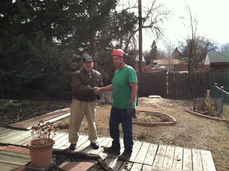 Long time customer  And Mark Hunsaker With a Job w