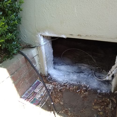 Under the house treatment to Correct for termites