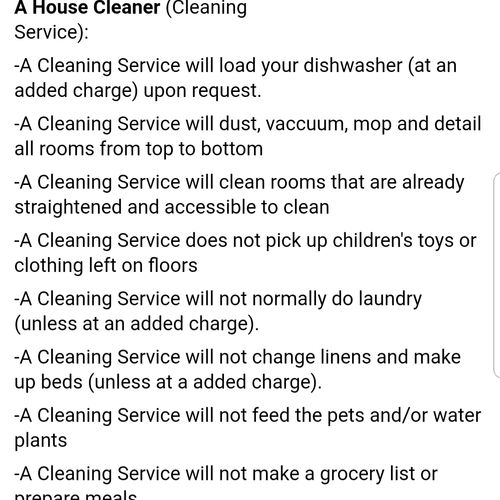 Housekeeper vs Cleaning Services