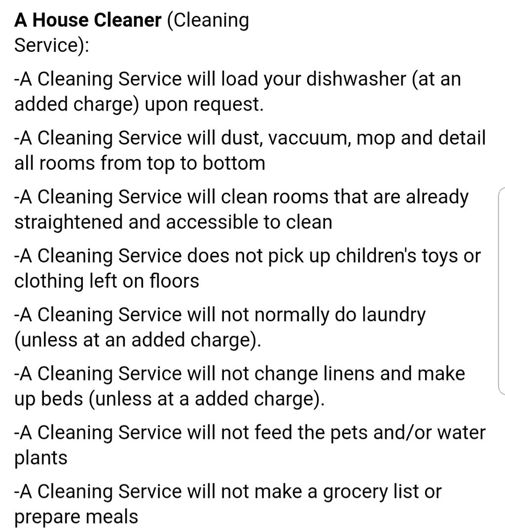 Housekeeper vs Cleaning Services