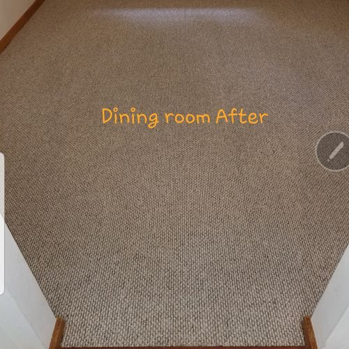 Dining room after