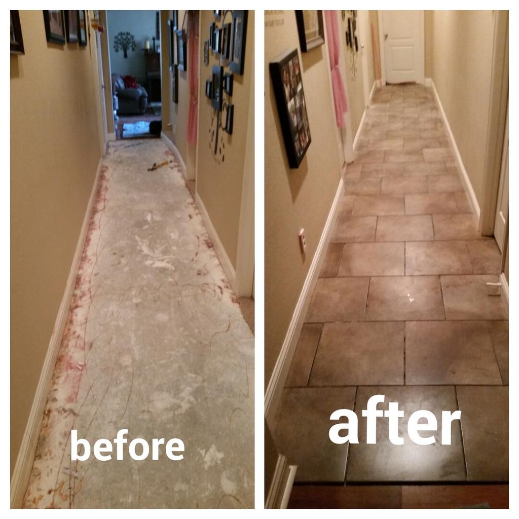 we also specialize in tile flooring