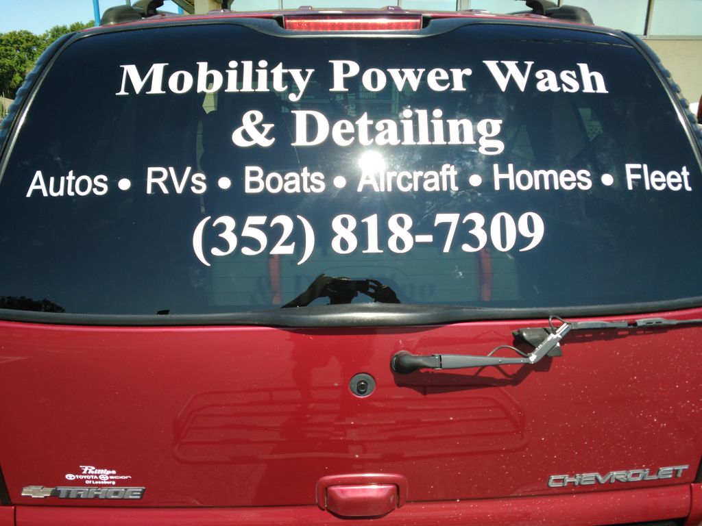 Mobility power wash and detailing
