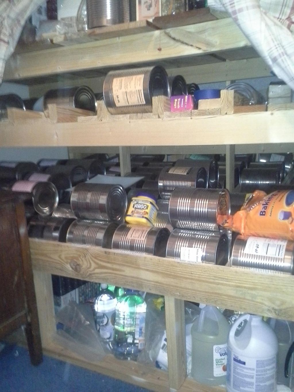 Food storage shelves