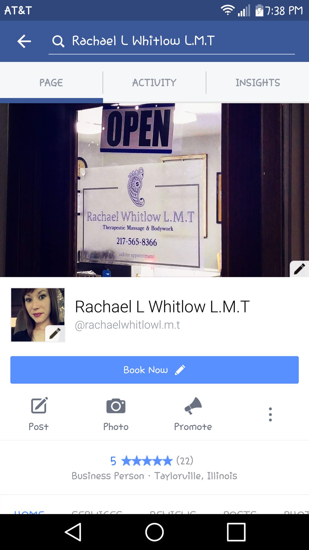 Rachael L Whitlow L.M.T