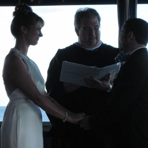 Officiant at wedding in Rhode Island