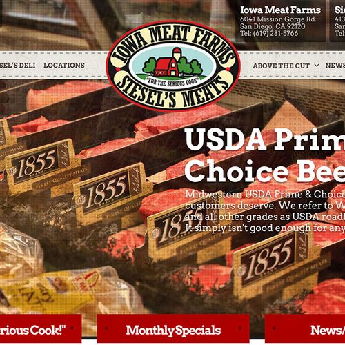 Iowa Meat Farms (Web Design)