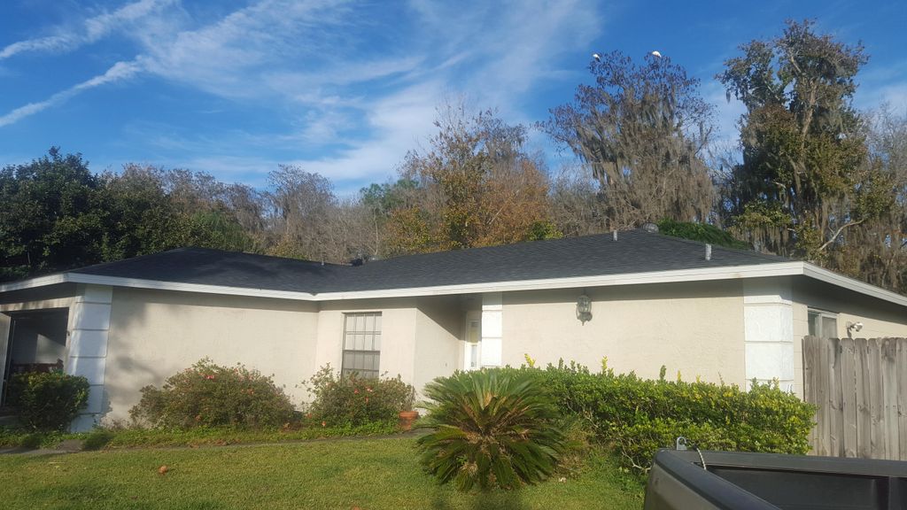 After completed work with all the fascia replaced.