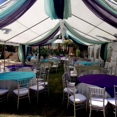 Tents, Chairs, Linens