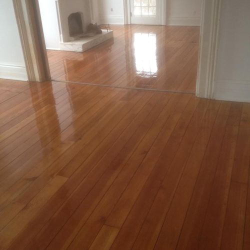 100 year old refinished floor.