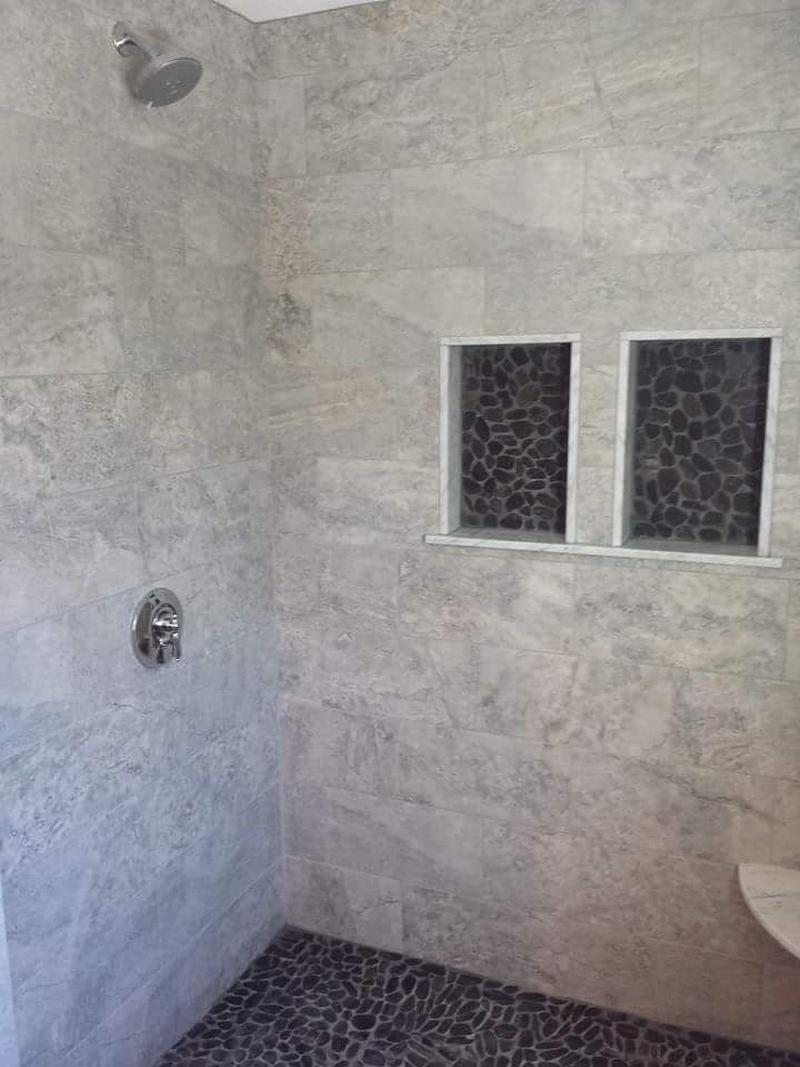 6ft tile shower