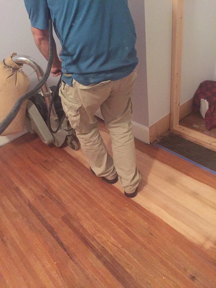 Beginning the sanding phase