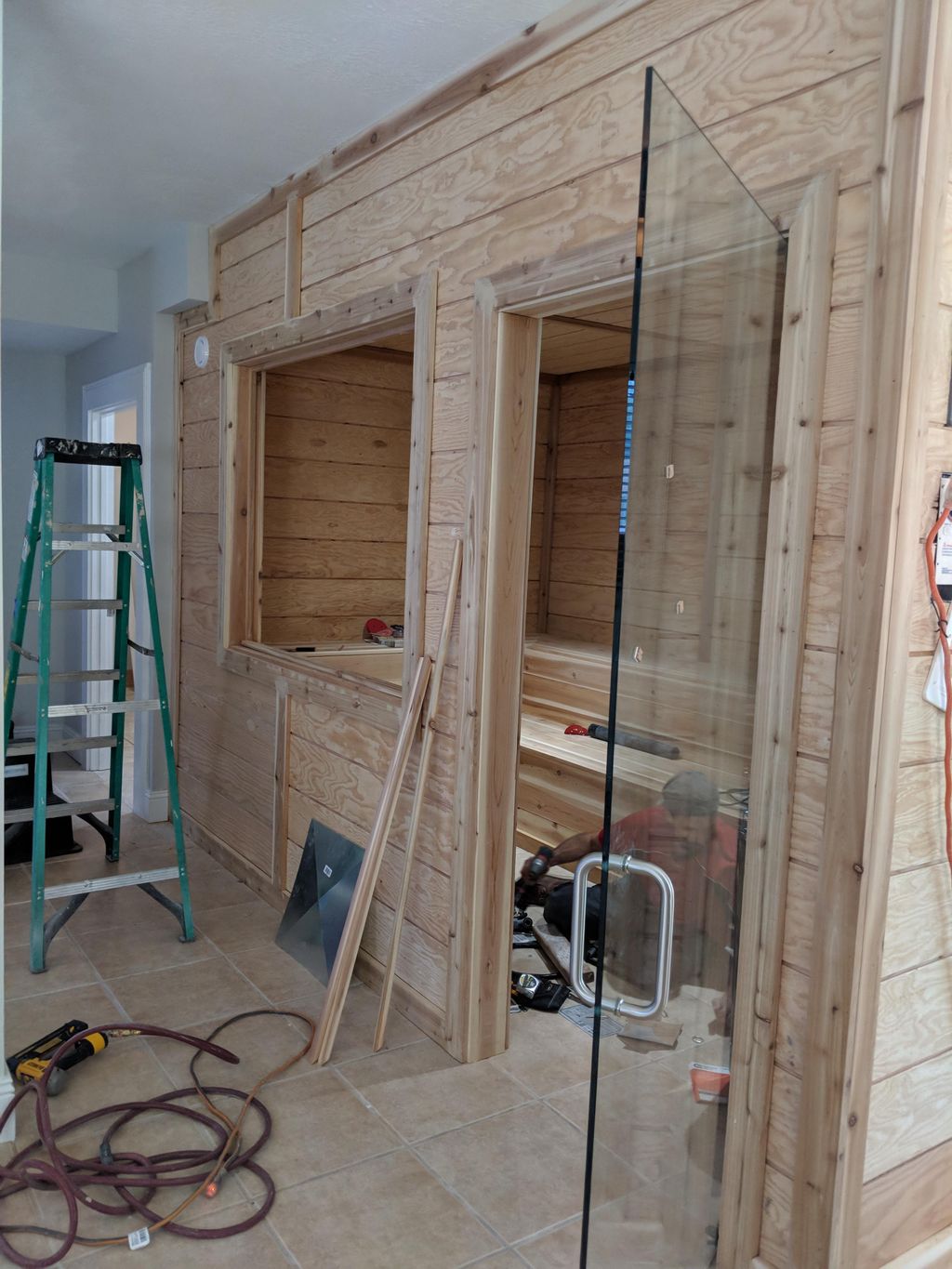 Wellness Center remodel - custom build sauna - in 