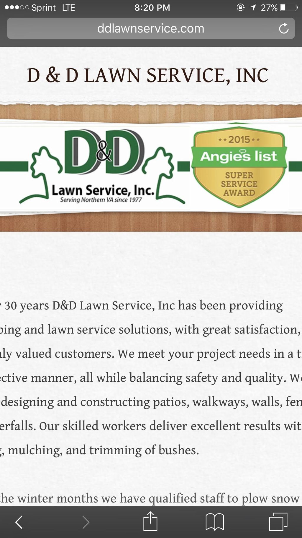 D&D Lawn Service Inc.