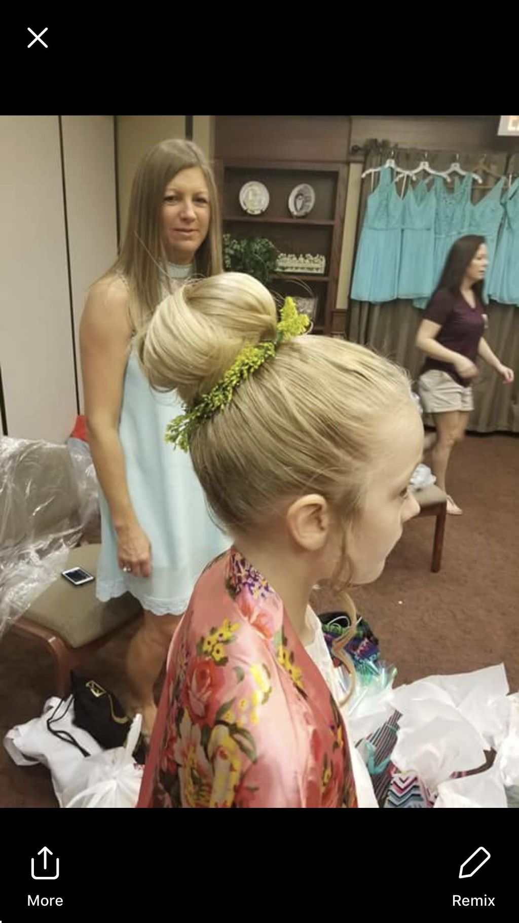 Flower girl hair 