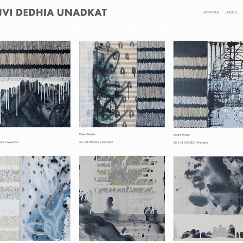 Web Design & Development: Art Showcase Site for a 