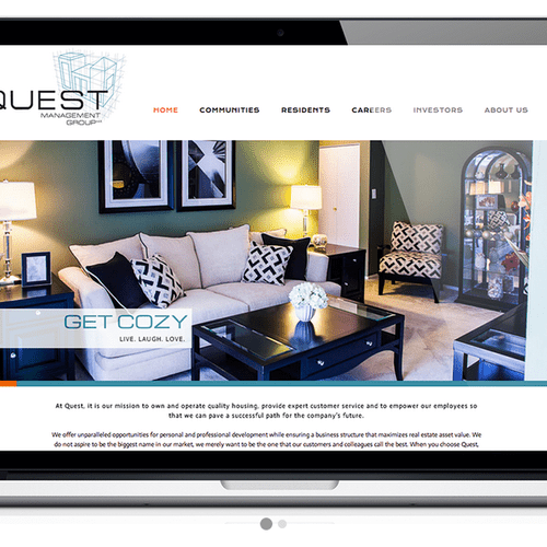 Ground up web design and development for Quest Man