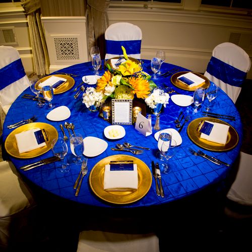Tablescape for Retirement/Birthday Party
