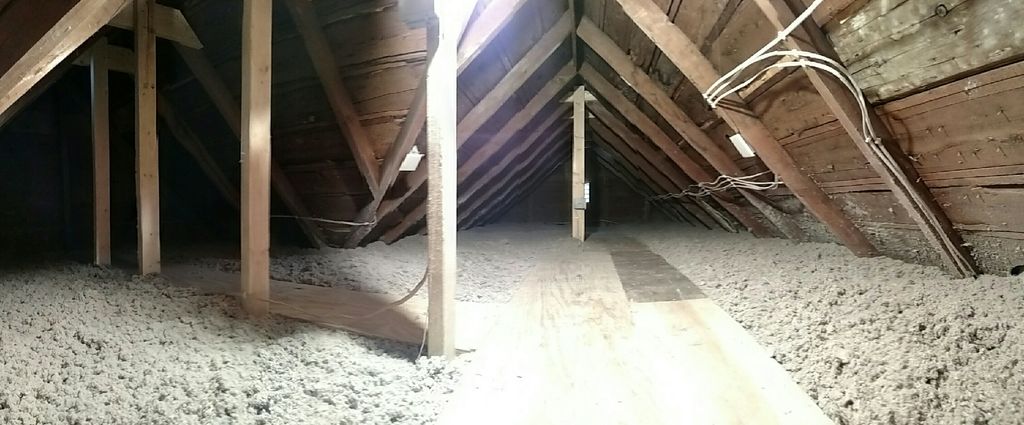 Attic to R50 w/ platform to inspect roof