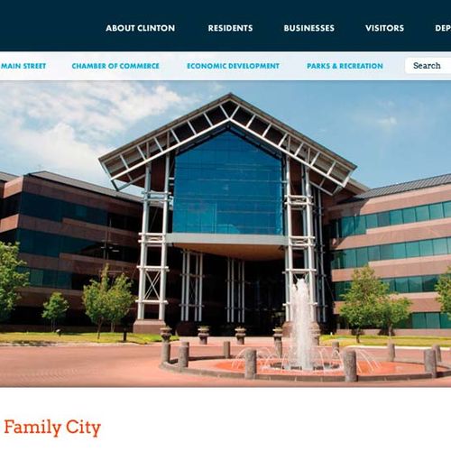 City of Clinton Responsive Website