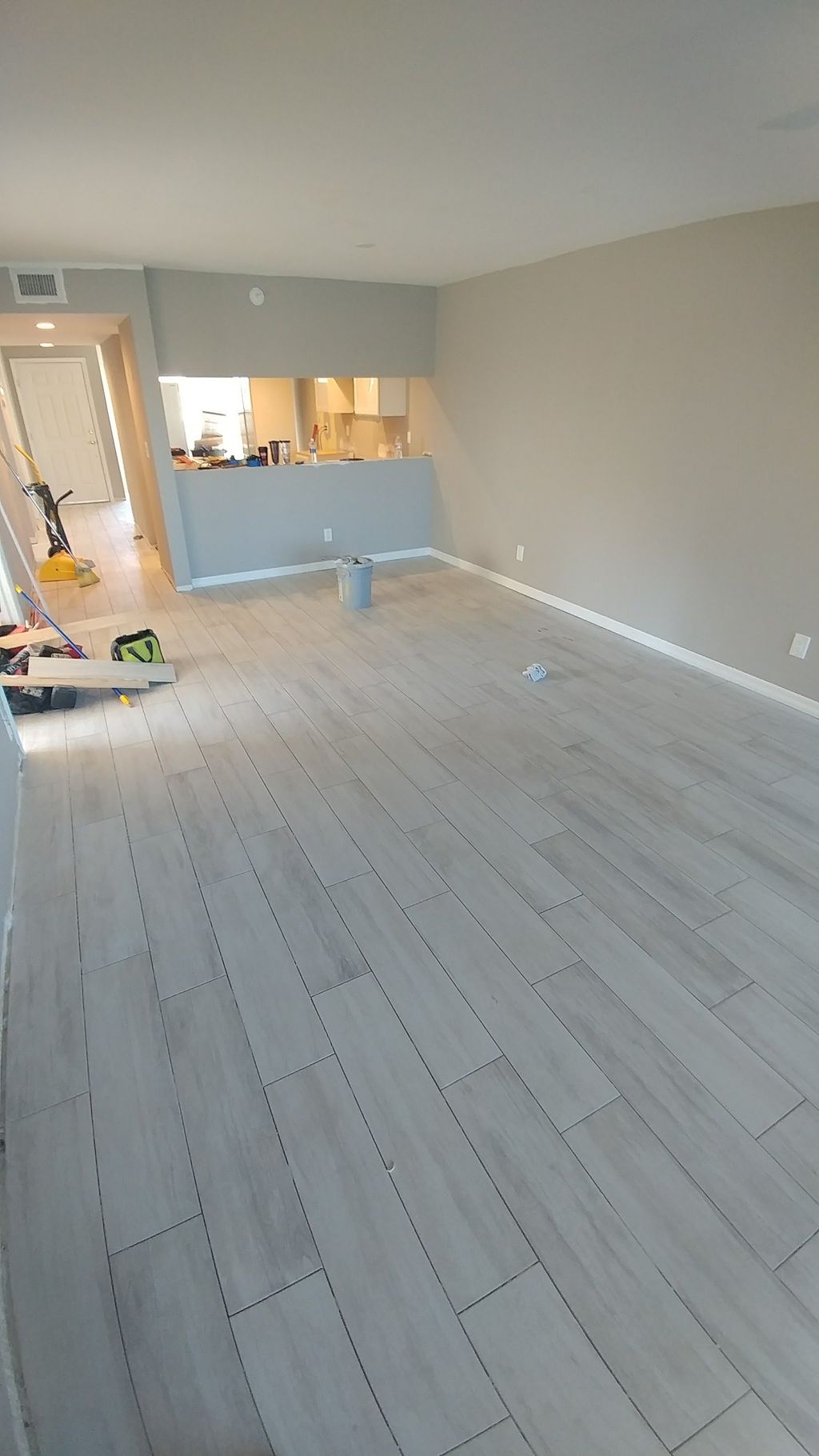 after (new tile through out , paint , and trim)