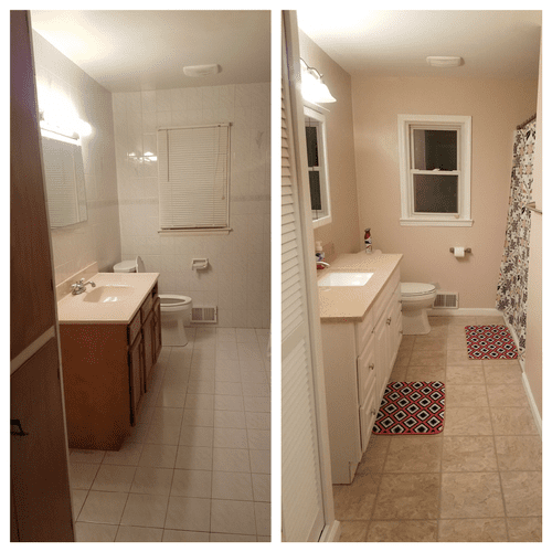 Before & After Bathroom