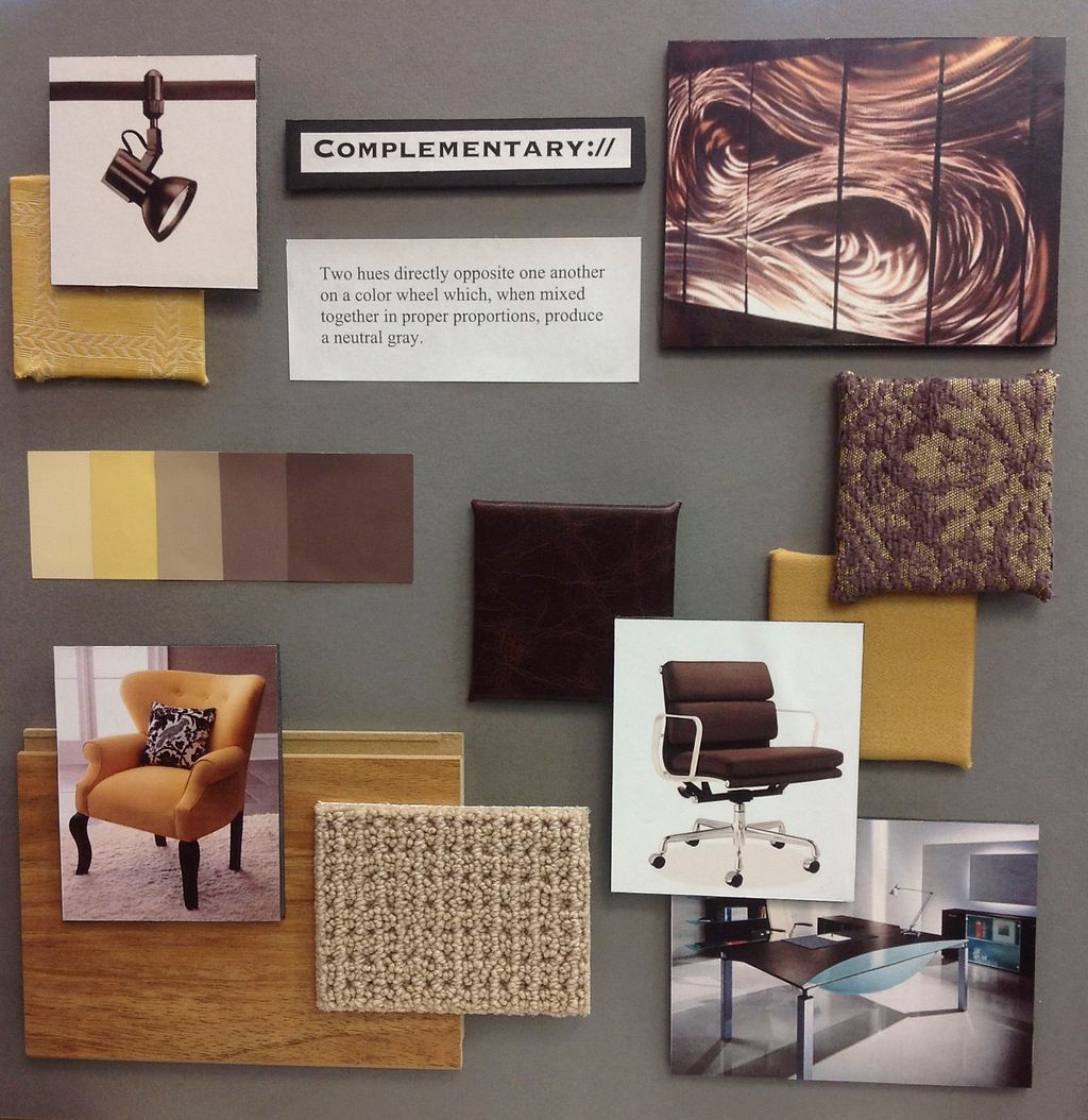 Complimentary contemporary moodboard of personal o