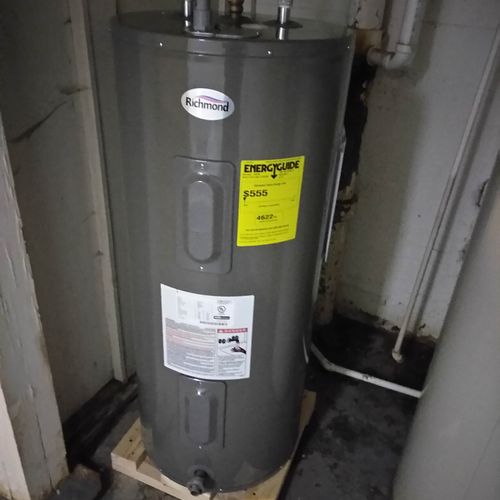 Electrical Water heating installed