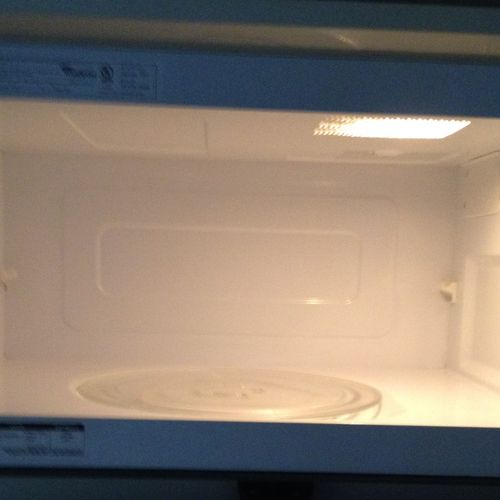 microwave, after cleaning