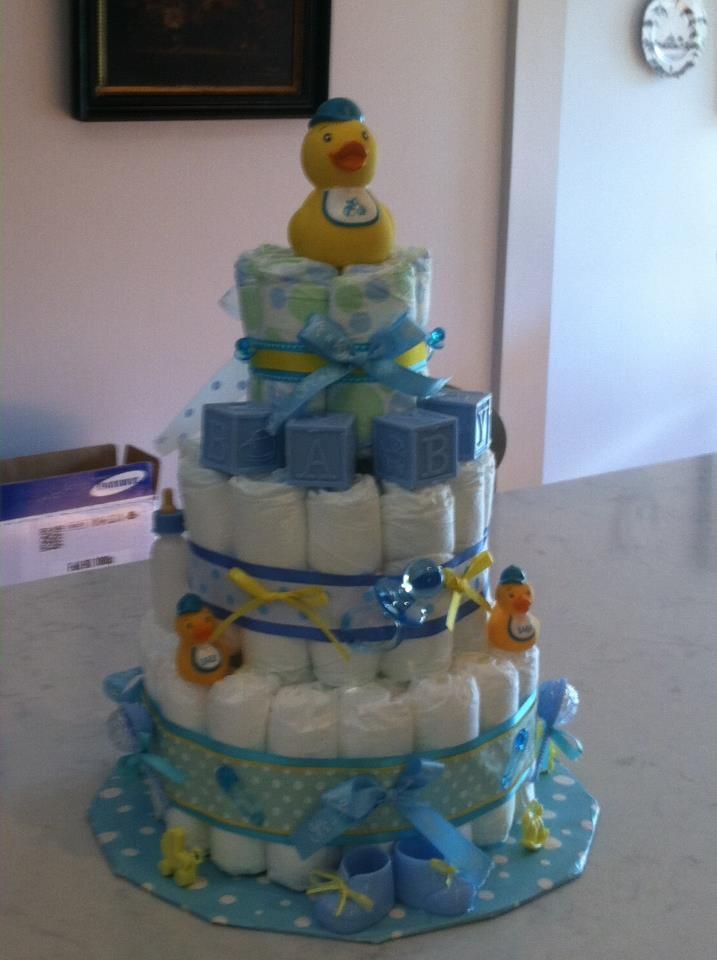 3-Tier Diaper Cake $55
