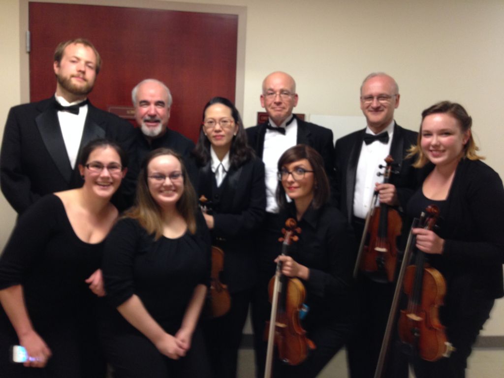 Glenn Dicterow with me and some of PSO strings!