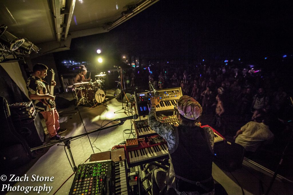 My keyboard rig from my band IndigoSun's performan