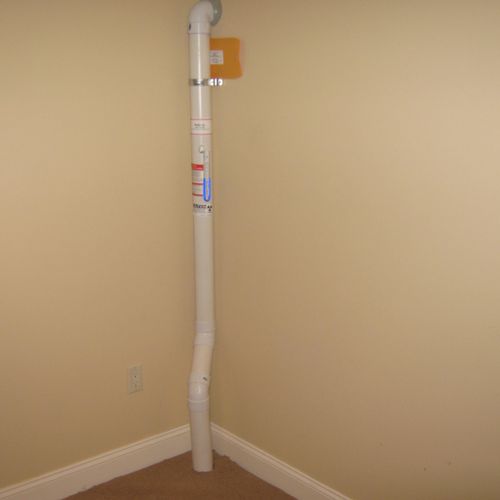 System piping inside of basement