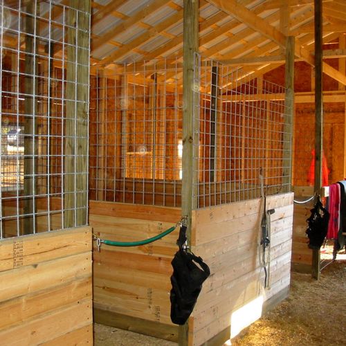 New horse barn in Fairburn, GA