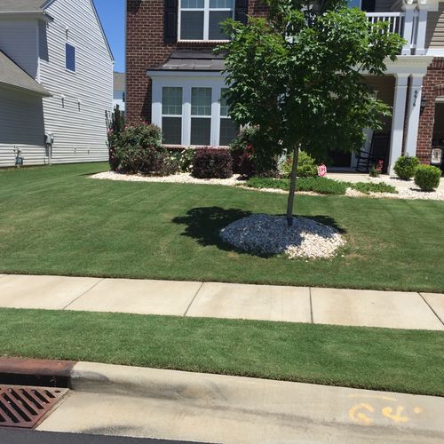 Mowing, lawn treatments, and landscaping