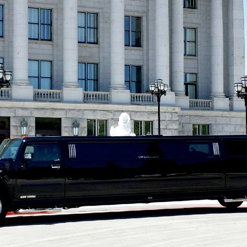 Our Black Hummer H2 at the Utah State Capitol.