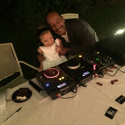 My little co-dj for the evening..cute!