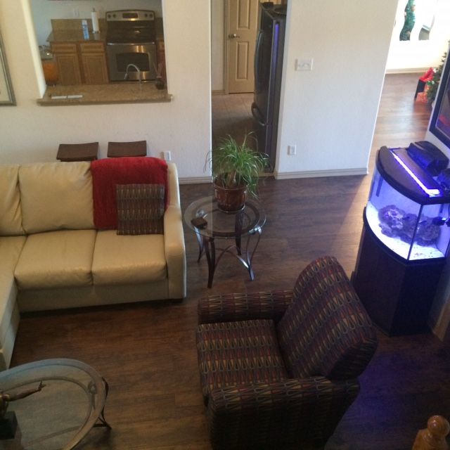 This home had carpet previously, but after the flo