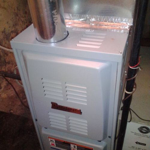 80% EFU single stage gas forced air furnace.  Thes