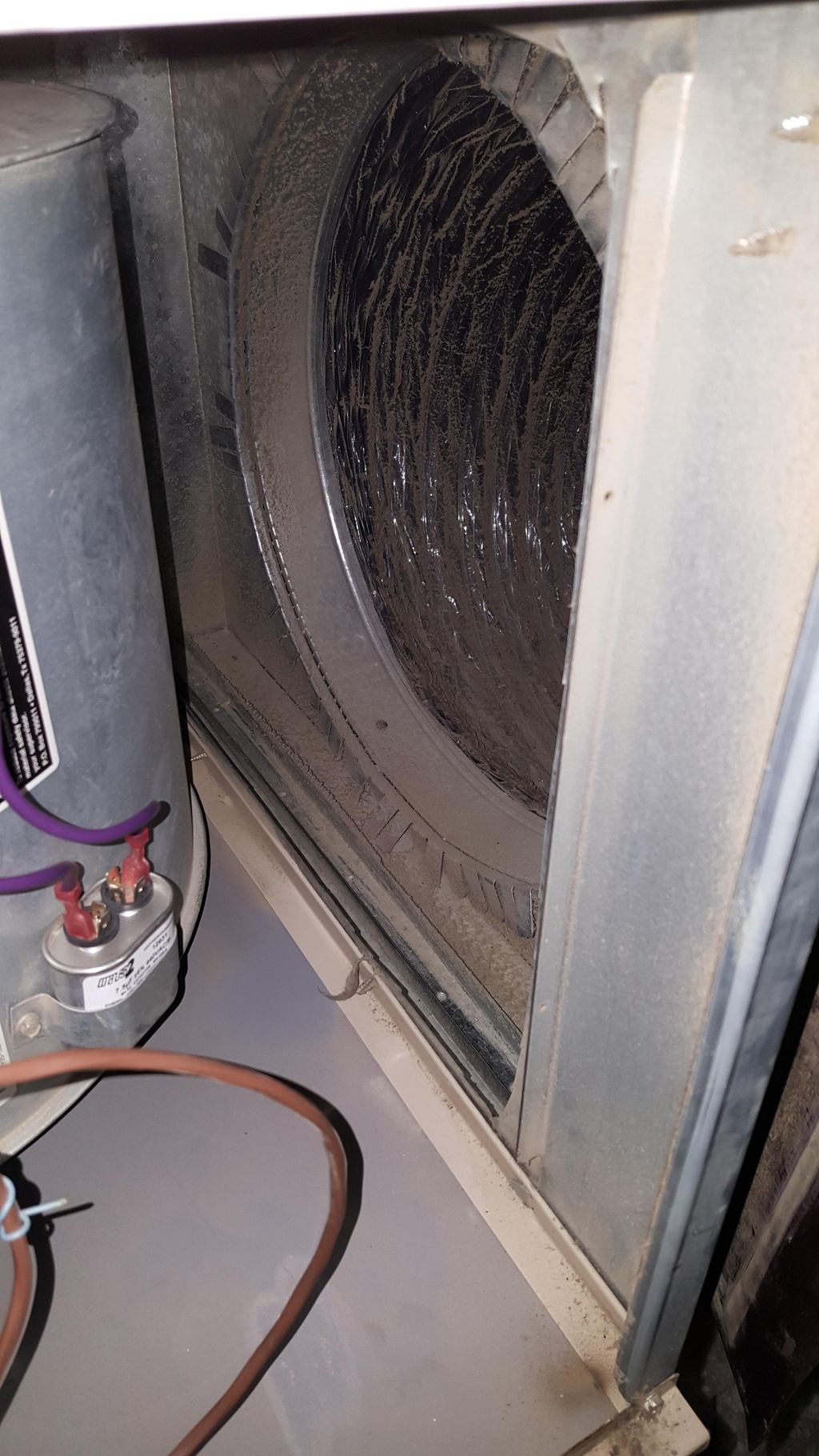 Before furnace and return cleaning